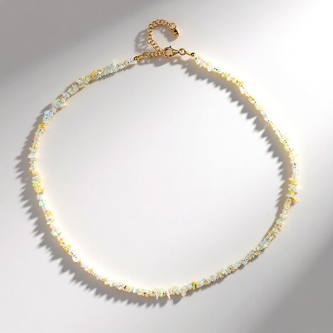 Collana in argento con Opale di Welo