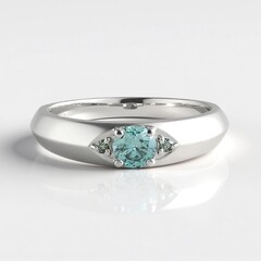 Bague en or et Diamant bleu ciel I2 (KM by Juwelo)
