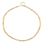 Zilveren halsketting met Welo-opalen