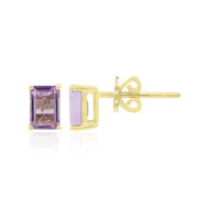 Amethyst-Goldohrringe