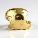 Anello in argento con Diamante SI1 (G) (Annette)