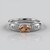 Anello in argento con Topazio Imperiale Ouro Preto