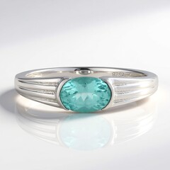 Anello in argento con Apatite Blu
