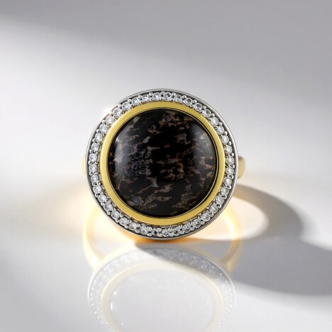 Anello in argento con Opale Leopardo
