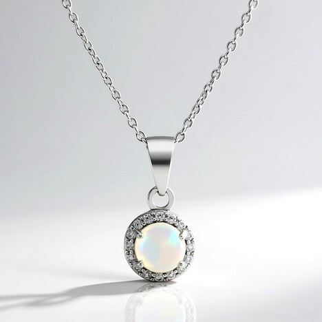 Collana in argento con Opale di Welo