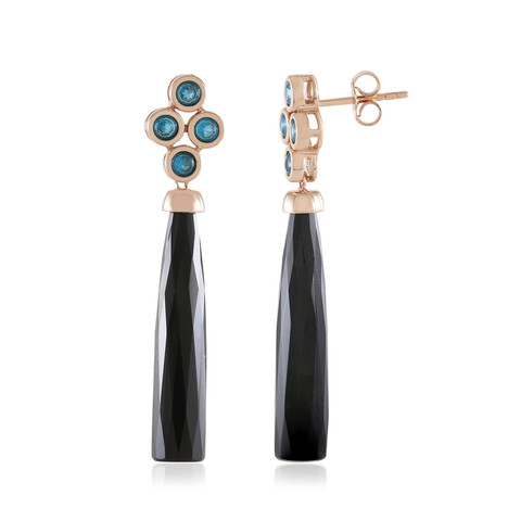 Orecchini in argento con Onice Nero (KM by Juwelo)