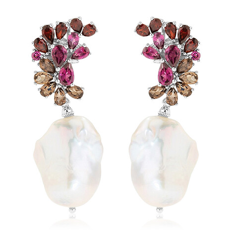 Freshwater pearl Silver Earrings (Dallas Prince Designs)