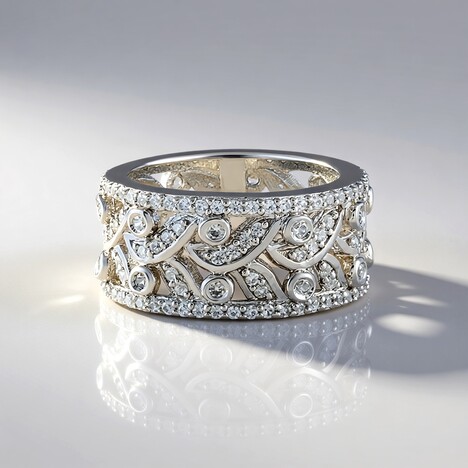 Bague en argent et Zircon