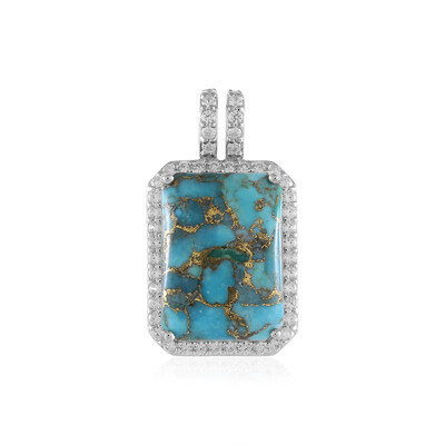 Ciondolo in argento con Turchese Ramato Blu (Faszination Türkis)