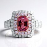Anello in oro con Tormalina Rosa Brasiliana (CIRARI)