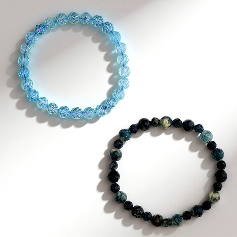 Bracelet et Topaze bleu ciel