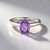 Anello in argento con Ametista