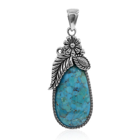 Blauer Kingman Mohave-Türkis-Silberanhänger (Art of Nature)