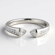 Anillo en plata con Zircón (de Melo)