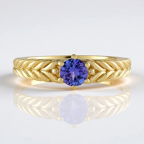 Anello in argento con Tanzanite