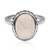 Bague en argent et Quartz rose
