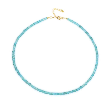 Collar en plata con Apatita azul