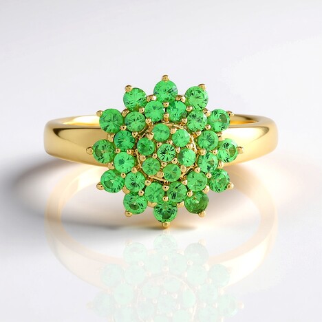 Anello in argento con Lemshuku Tsavorite