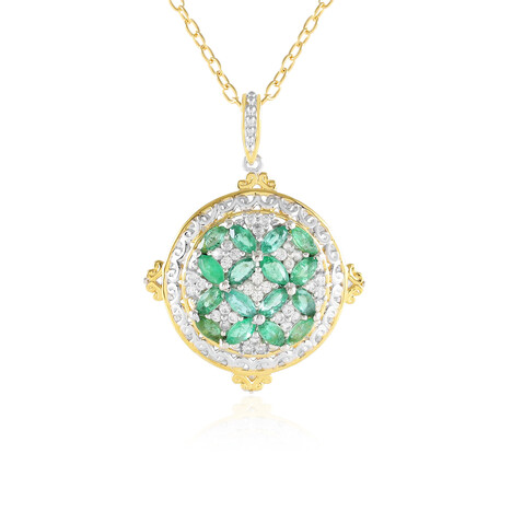 Collana in argento con Smeraldo Zambia (Gems en Vogue)