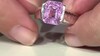 Zilveren ring met een kunziet (Pallanova)