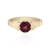 Magenta-Granat-Silberring