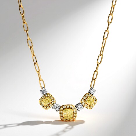 Collana in oro con Diamante Giallo SI2 (CIRARI)