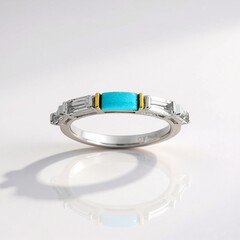 Anello in argento con Turchese Sleeping Beauty (Faszination Türkis)