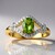 Anello in oro con Diopsido verde del Madagascar