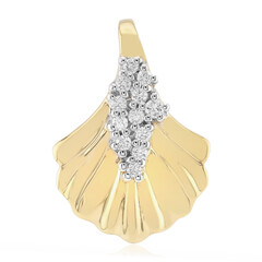 Zilveren hanger met een I1 (G) Diamant