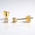 Orecchini in oro con Diamante Champagne SI2 (de Melo)