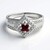 Anello in argento con Rodolite