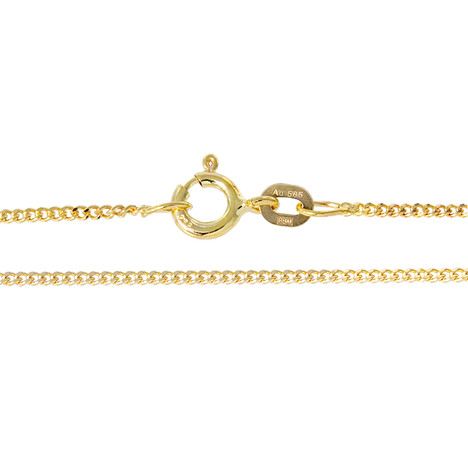 Or jaune 585/1000 - Chaîne maille gourmette - 45cm - 2,29 g