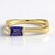 Anello in oro con Tanzanite (de Melo Gold)