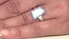Zilveren ring met een hemel-blauwe topaas