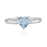 Brasilianischer Aquamarin-Silberring