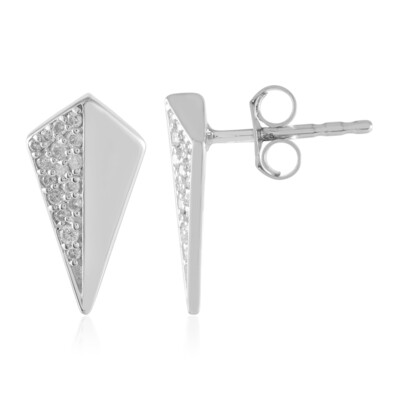 Orecchini in argento con Diamante I1 (H) (de Melo)