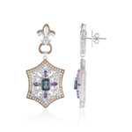 Boucles d'oreilles en argent et Topaze bleu de Londres (Dallas Prince Designs)