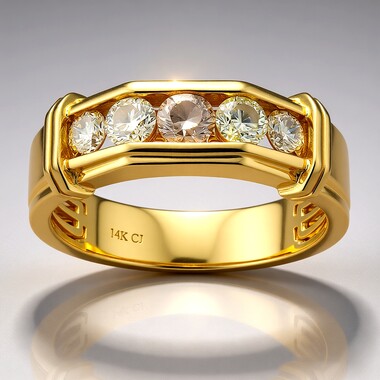 Anello in oro con Diamante Fancy SI2 (CIRARI)
