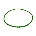 Collar en oro con Diópsido de Rusia