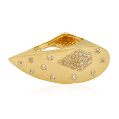 Weißer Topas-Silberring (MONOSONO COLLECTION)