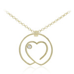 Collier en argent et Saphir blanc