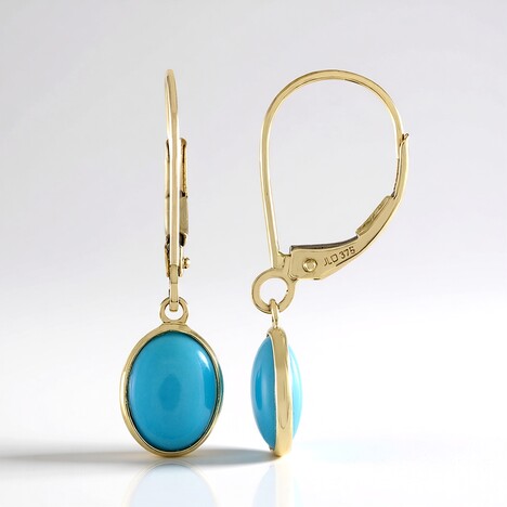 Orecchini in oro con Turchese Sleeping Beauty