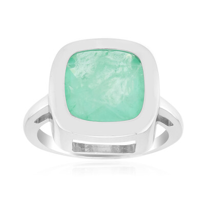 Zilveren ring met een Pastelgroene Kwarts