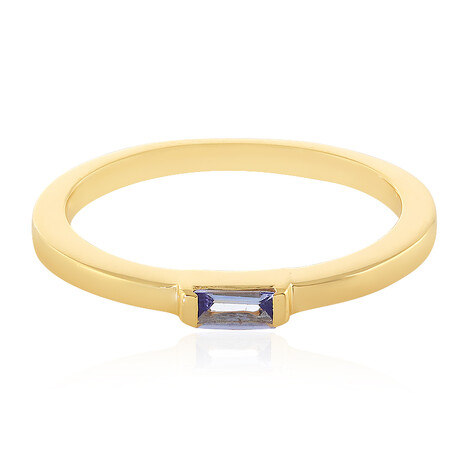 Zilveren ring met een tanzaniet