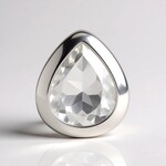 Ciondolo in argento con Topazio Bianco (MONOSONO COLLECTION)