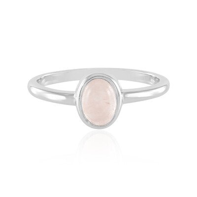 Anello in argento con Quarzo Rosa (MONOSONO COLLECTION)