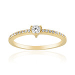 Zilveren ring met een zirkoon