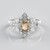 Anello in argento con Zircone Canarino