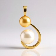 White Freshwater Pearl Silver Pendant (TPC)