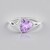 Anello in argento con Ametista Rose de France